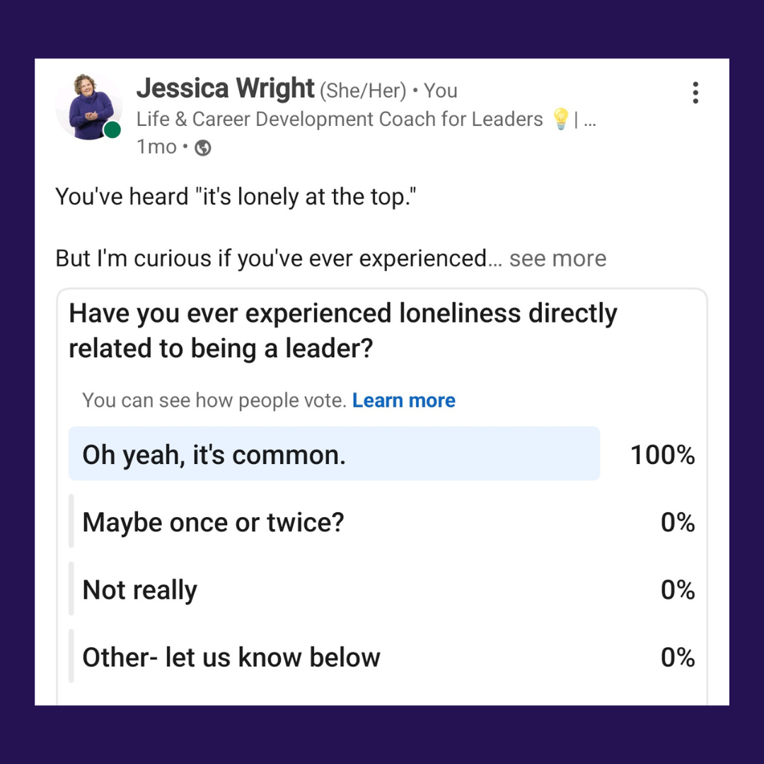 LI Leadership Loneliness poll